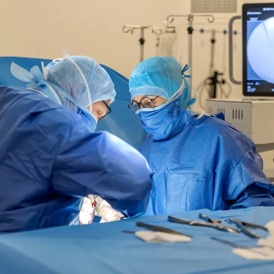 Intervention au bloc opératoire