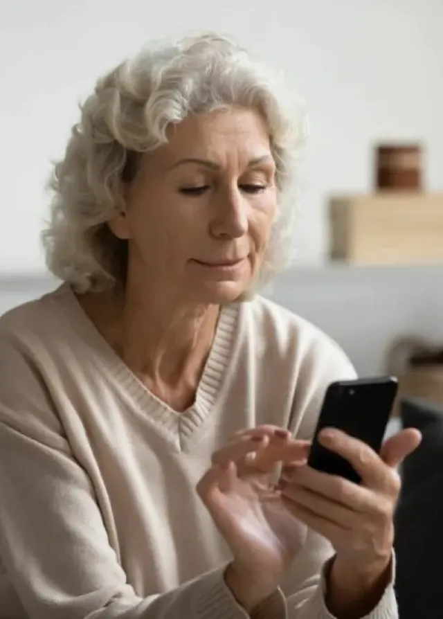 Personne sur son téléphone 