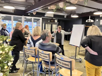 Photo du séminaire des chefs de bloc en 2023, groupe Vivalto Santé