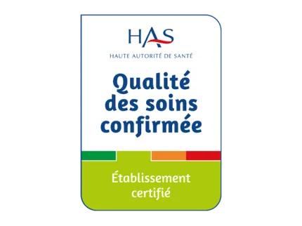 Qualité des soins confirmée - Établissement certifié