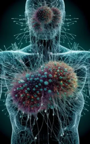 Corps humain avec des hormones