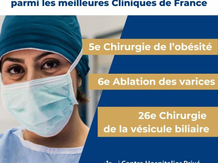 Le CHP de l'Europe parmi les meilleures Cliniques de France