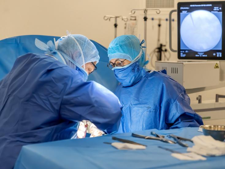 Intervention au bloc opératoire