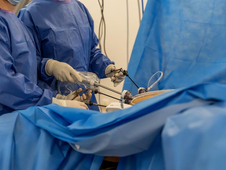 Intervention sous coelioscopie 