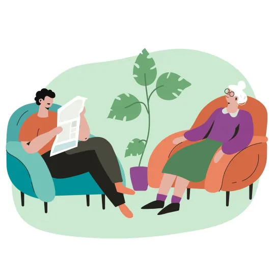 Représentation visuelle de la gérontopsychiatrie