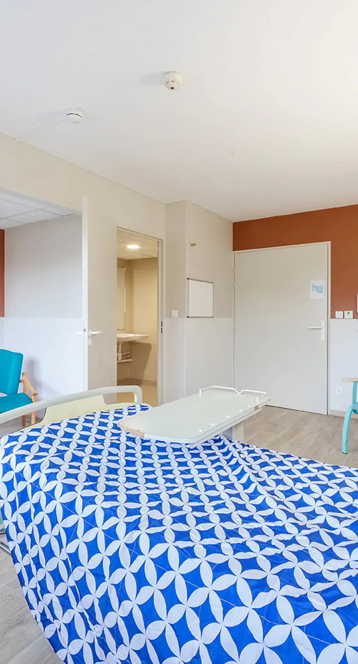 Vue d'une chambre d'hospitalisation