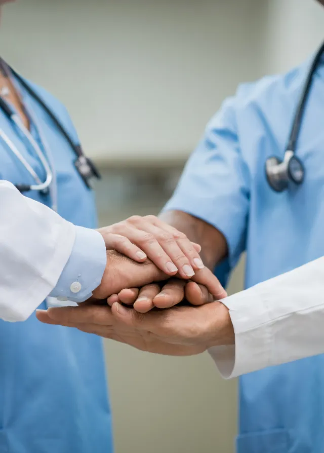 Equipe soignante ensemble