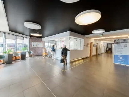 accueil et sortie de la Polyclinique Lyon Nord