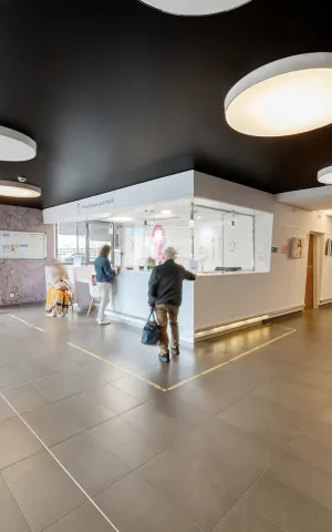 accueil et sortie de la Polyclinique Lyon Nord