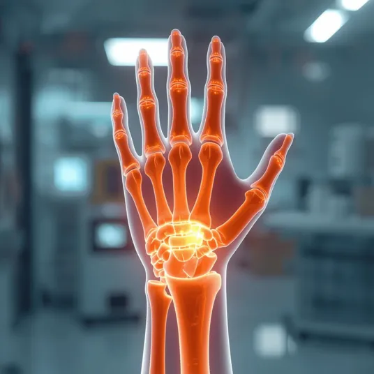 Représentation visuelle de la main