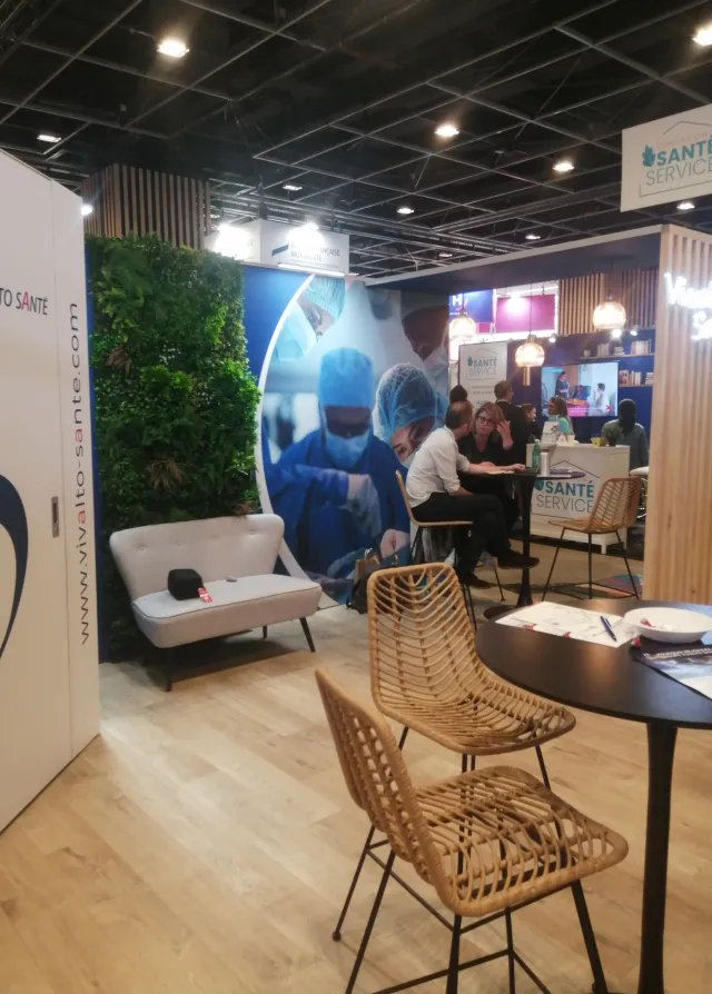 Photo du salon infirmier, édition 2024. Groupe Vivalto Santé