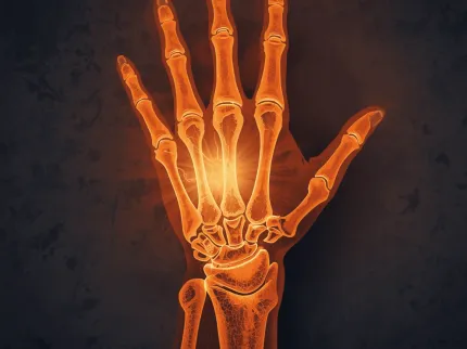 Radiographie d'une main