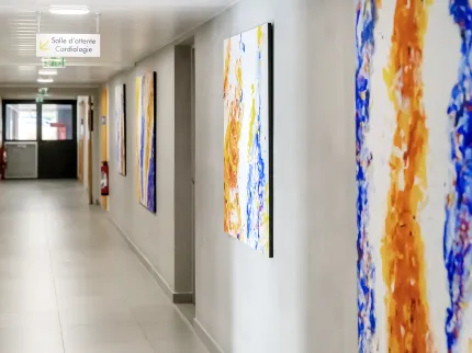 Couloir de la Clinique du Sport à Bordeaux-Mérignac