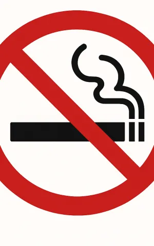 Visuel indiquant qu'il est interdit de fumer 