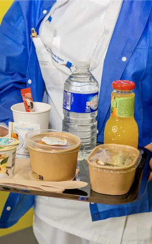 Plateau repas de la Clinique du Sport à Bordeaux-Mérignac