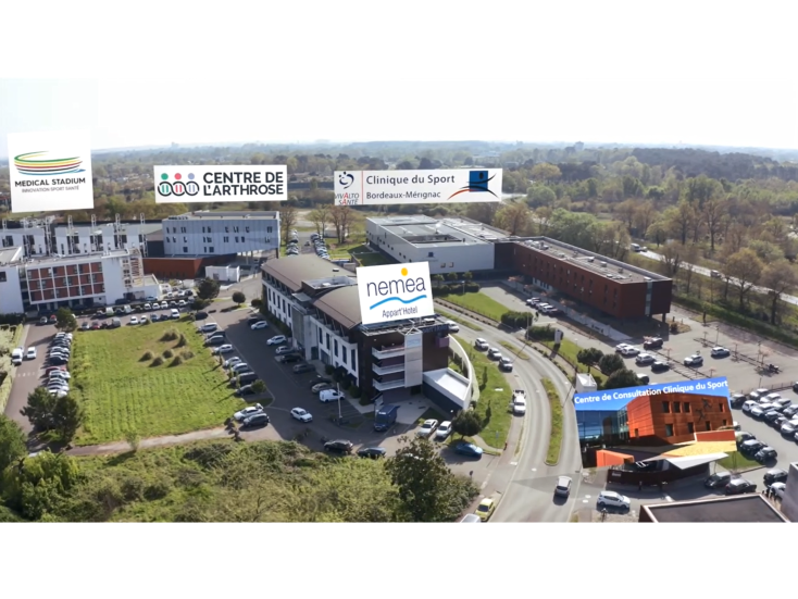 Plan de la Clinique du Sport Bordeaux Mérignac