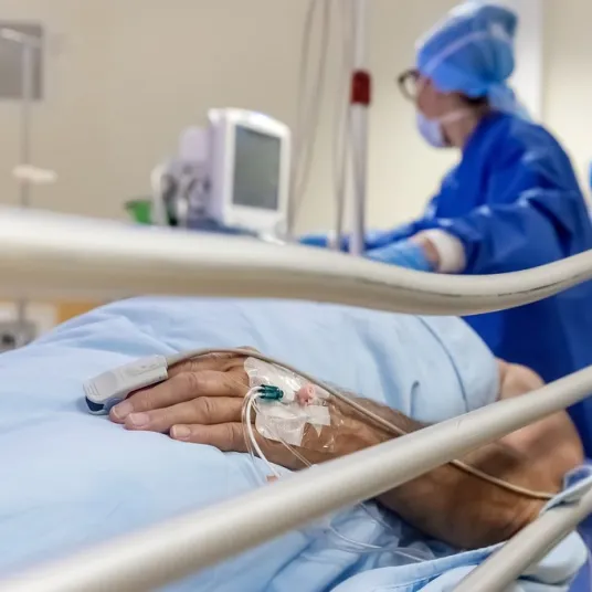 Patient au bloc opératoire 