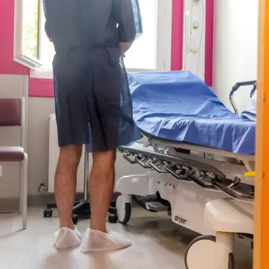 Patient en box ambulatoire