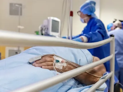 Patient au bloc opératoire 