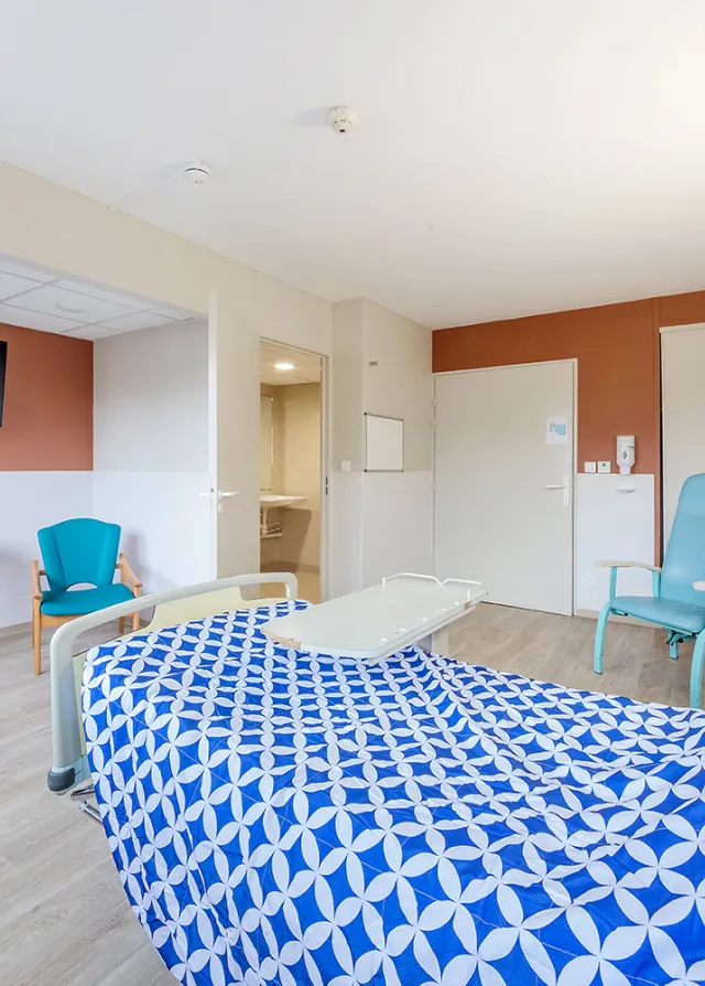 Vue d'une chambre d'hospitalisation