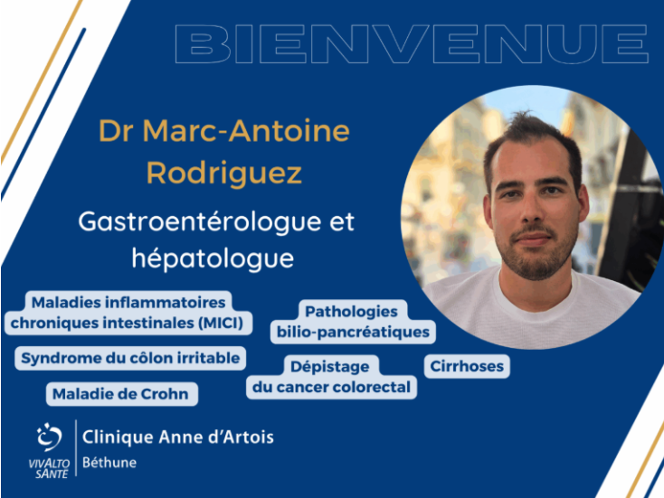 Dr Marc-Antoine Rodriguez, spécialiste en gastroentérologie à l'Hôpital Privé de l'Artois