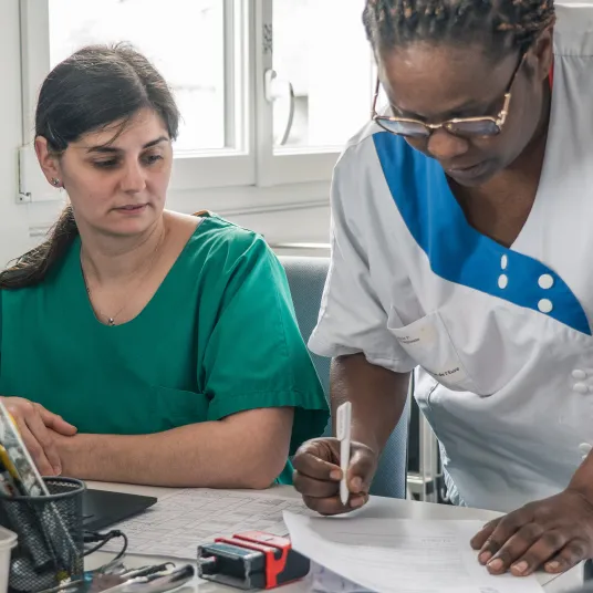 La sortie de l'Hôpital Privé de l'Eure