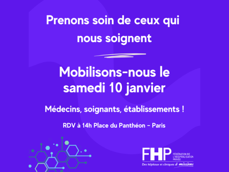 Mobilisation du 10 janvier 2026 avec la FHP - Hôpital Privé de l'Eure