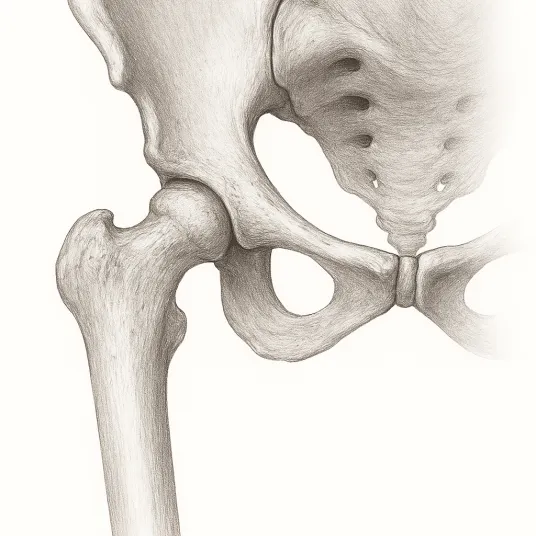 Schéma d'une hanche