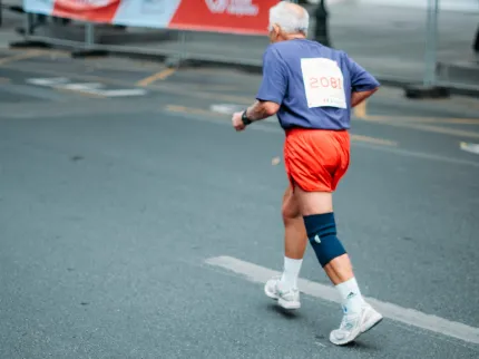 Photo d'une personne qui court