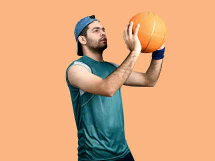 Homme jouant au basketball - Groupe Vivalto Santé