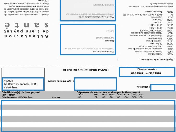 Attestation tiers payant