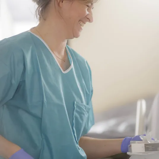 Infirmière souriante