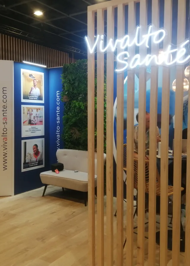 Photo du salon infirmier, édition 2024. Groupe Vivalto Santé