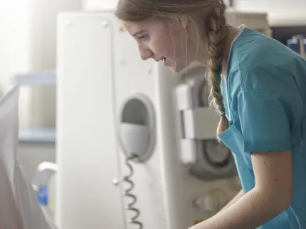 Soignant avec un patient