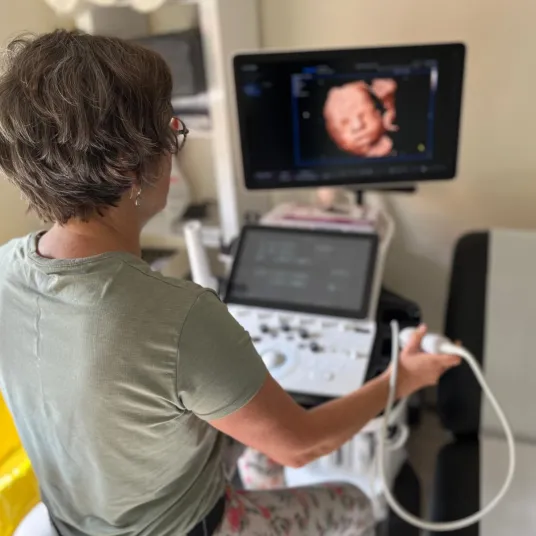 échographie avec Madame Lamauve