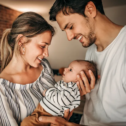 Parents avec nouveau-né