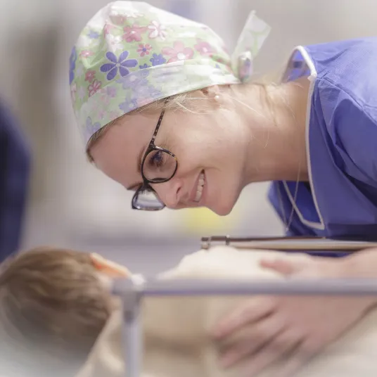 infirmière avec le sourire