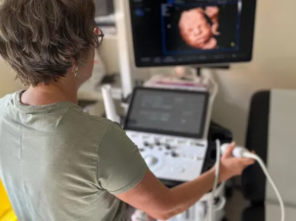 Echographie avec Madame Lamauve