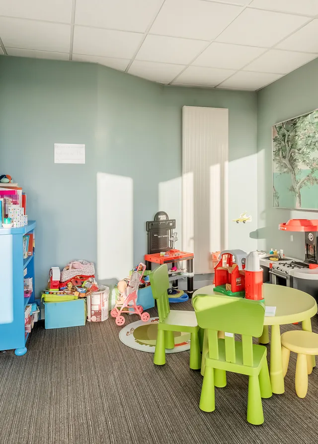 Salon d'accueil des familles (coin enfant)