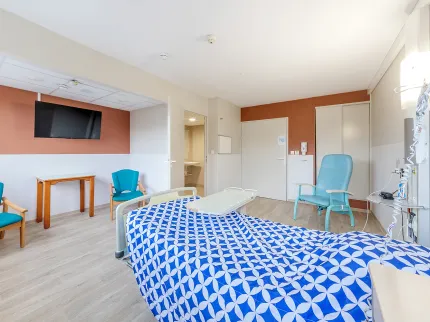 Vue d'une chambre d'hospitalisation