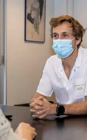 Consultation avec le médecin anesthésiste