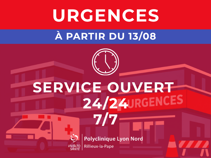 Service des Urgences ouvert 24/24