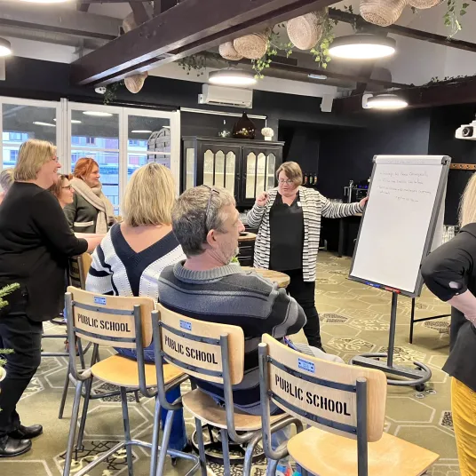 Photo du séminaire des chefs de bloc en 2023, groupe Vivalto Santé