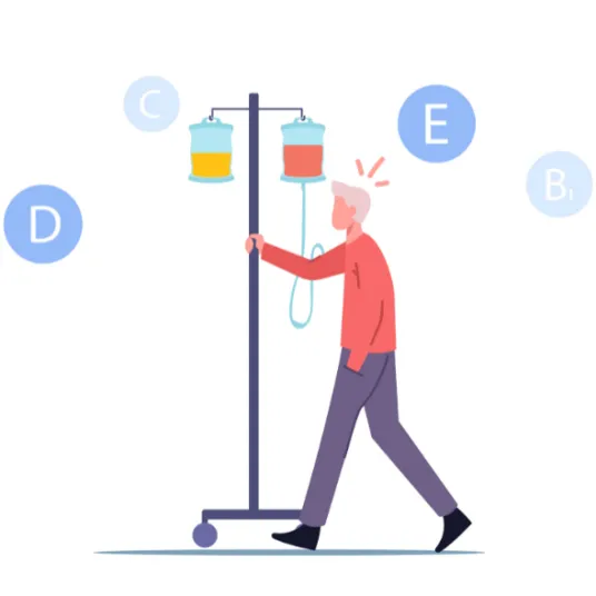 Visuel de la nutrition parentérale